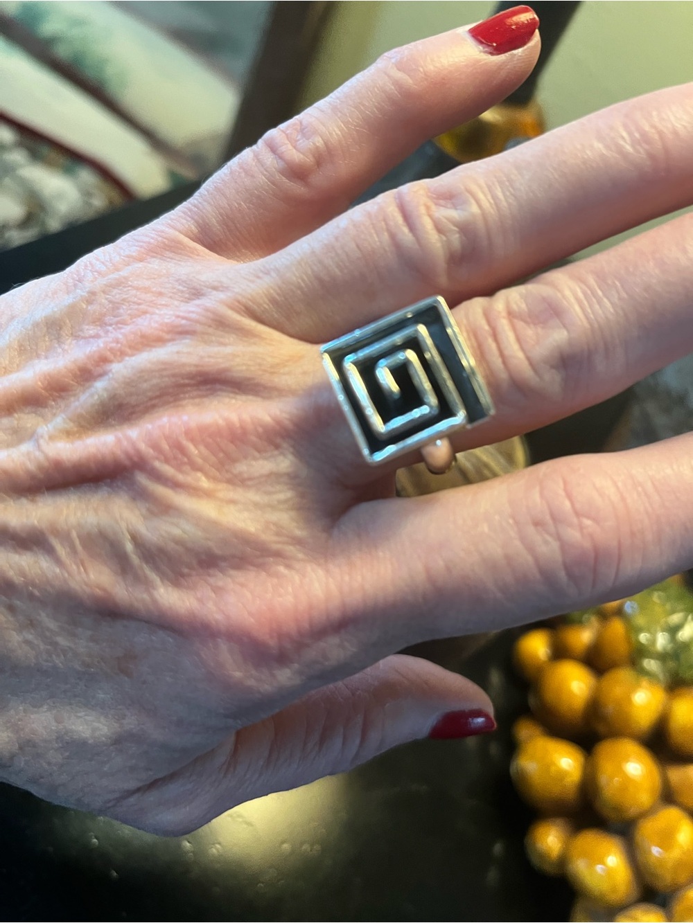 Chuncky Silver Statement Ring